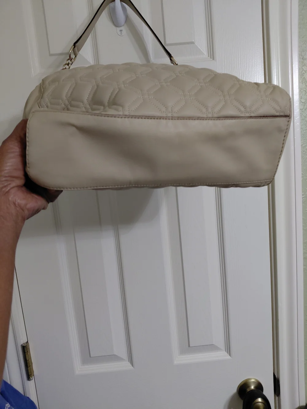 kate spade Quilted Shoulder Bag in Taupe